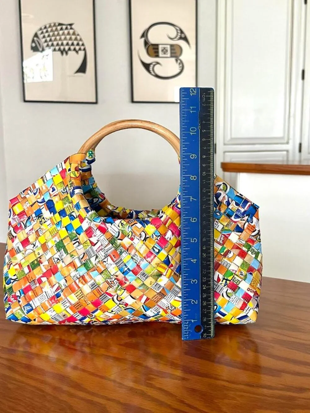 Recycled Juice Box Purse Handbag - Picture 3 of 13